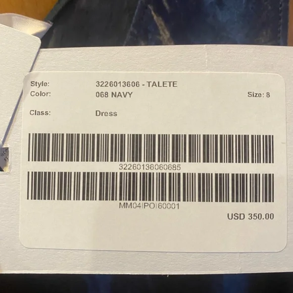 MaxMara Navy Talete Satin Midi Dress - Picture 11 of 13